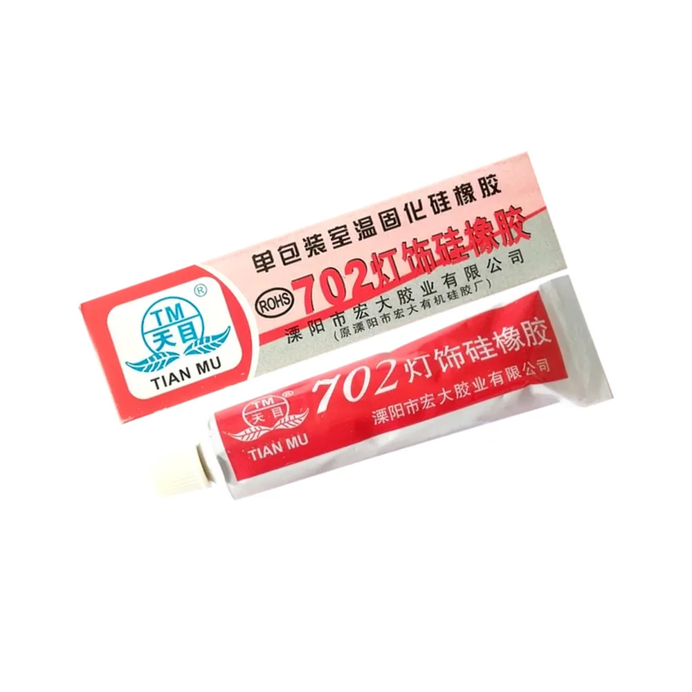 

702 силиконовые резиновые компоненты фиксированный водонепроницаемый устойчивый к высоким температурам герметик специальный клей для осветительных изделий белый 60 г