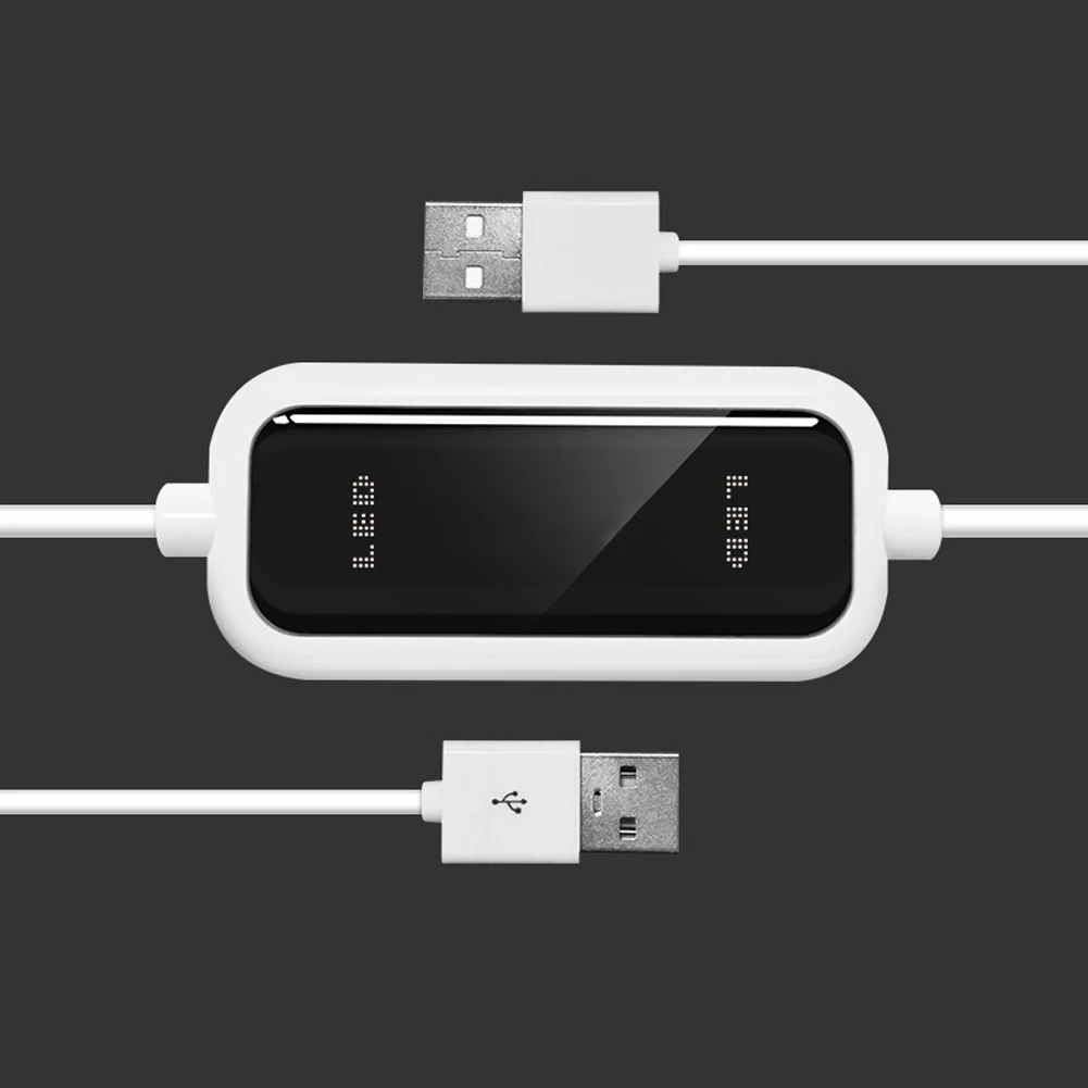 

USB 2.0 LED Display Laptop File Transfer Online Share Data Cable Link Notebook PC To PC Sync High Speed Charging Bridge Direct