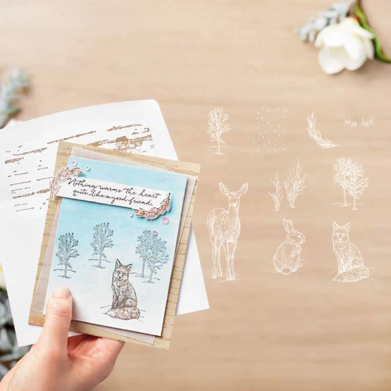 

JC400 Nature's Beauty Christmas Metal Cutting Dies and stamps for Embossing DIY Scrapbooking Cards Paper Crafts Stencil