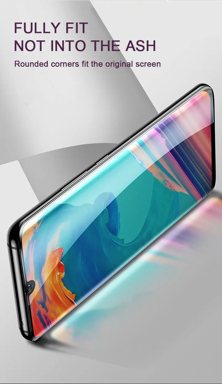 4K полное покрытие закаленное стекло для huawei P30 P20 Pro lite защита экрана на Nova 3E Защитное стекло для mate 10 lite стекло