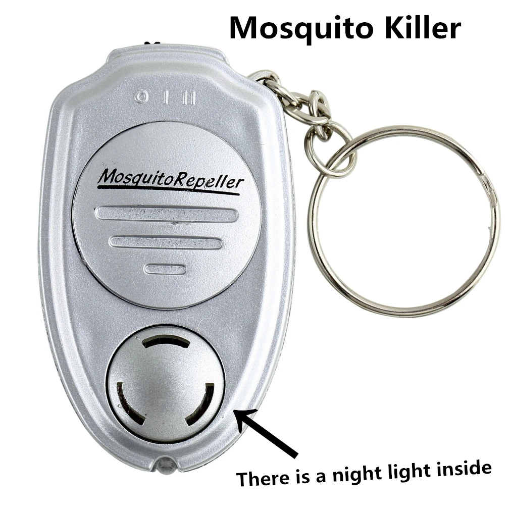 

OUTAD Portable Electronic Ultrasonic Anti Mosquito Killer Inset Repeller Keychain key clip for Camping Outdoor Dropshipping
