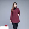 Autumn winter Warm thin quilted jacket Long-sleeved Jacket Parkas new middle age women cotton-padded tops mother Cotton coat 4