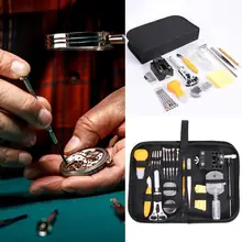 Набор инструментов для ремонта часов часовщика, 145 шт., чехол на заднюю панель, отличные прочные сплавы, металлы, пластмасса, открывалка для удаления, пружинный набор