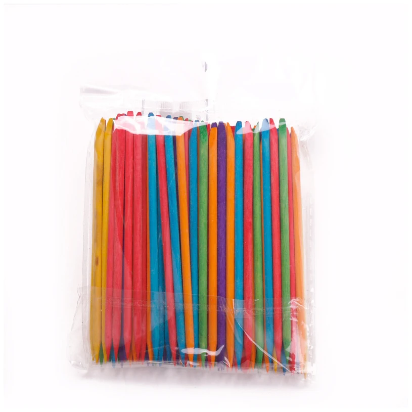 Orange Wood Sticks for Cuticle Pusher Cuticle Remove Tool Manicure Pedicure Care 3 Different Sizes 10/50/100Pieces/Set for Nails nail manicure sticks