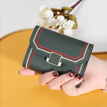 

2020 Women Wallets Luxury Brand Wallets Designer Purse PU Leather Short Wallet Zipper Purses Mini Money Coin Pocket Card Holder