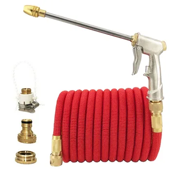 

High Pressure Water Gun Hose Garden Hose Telescopic Lawn Watering Hose Adjustable Water Gun EU High Pressure Car Wash Weapon
