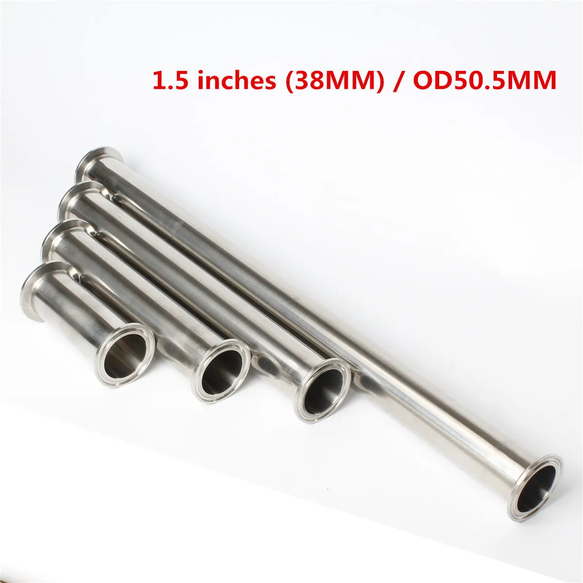 

1.5" (38mm)OD50.5 Stainless Steel 304 Tube Thickness 1.5mm Tri Clover Sanitary Spool Tube Tri-Clamp Pipe