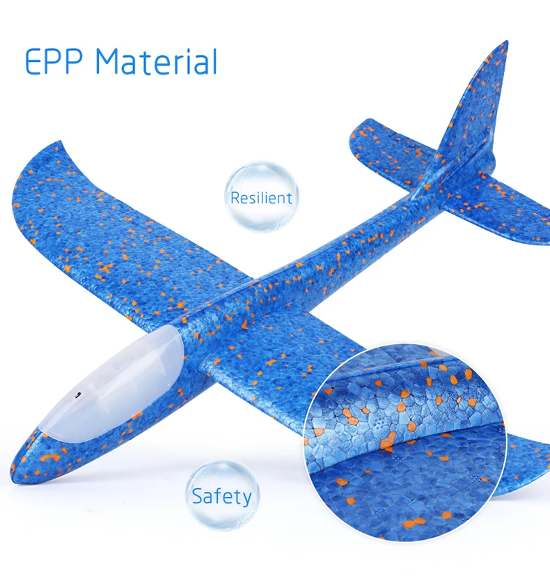 48 см DIY ручной бросок Самолет EPP Поролоновый Запуск fly планер модели самолетов