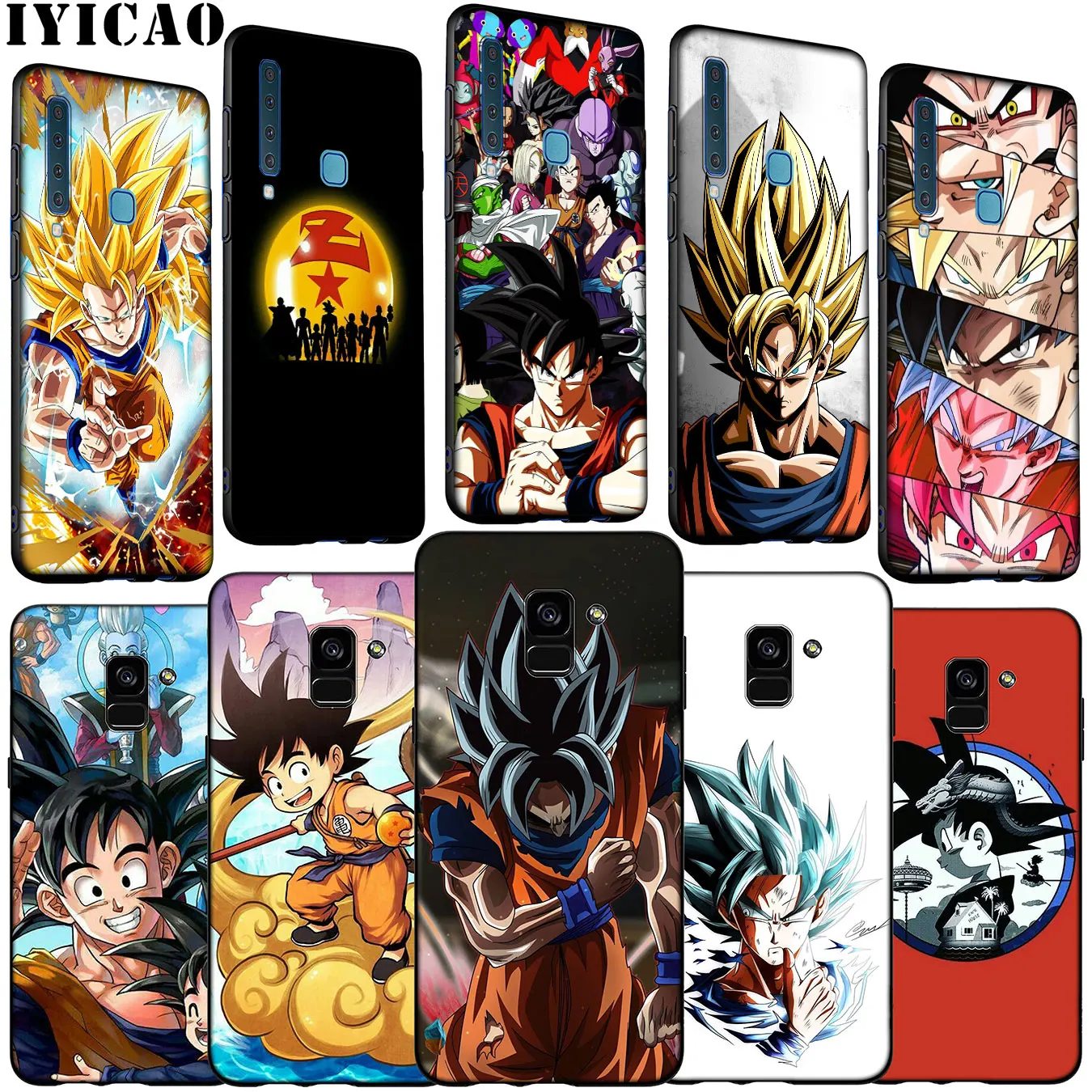 Чехол для телефона с рисунком Dragon Ball Z Anime Goku Samsung Galaxy A51 A71 A81 A91 A41 A21 A11 A01 J8 J7 J6 J4 Plus A2