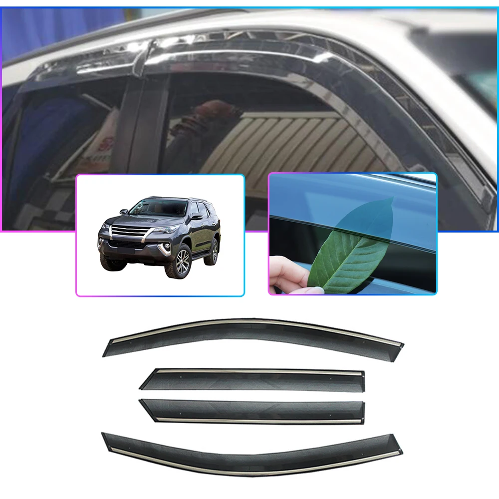 Козырек для окна TOYOTA Fortuner 2016 2017 2018 дымчатые автомобильные козыреки окон защита от