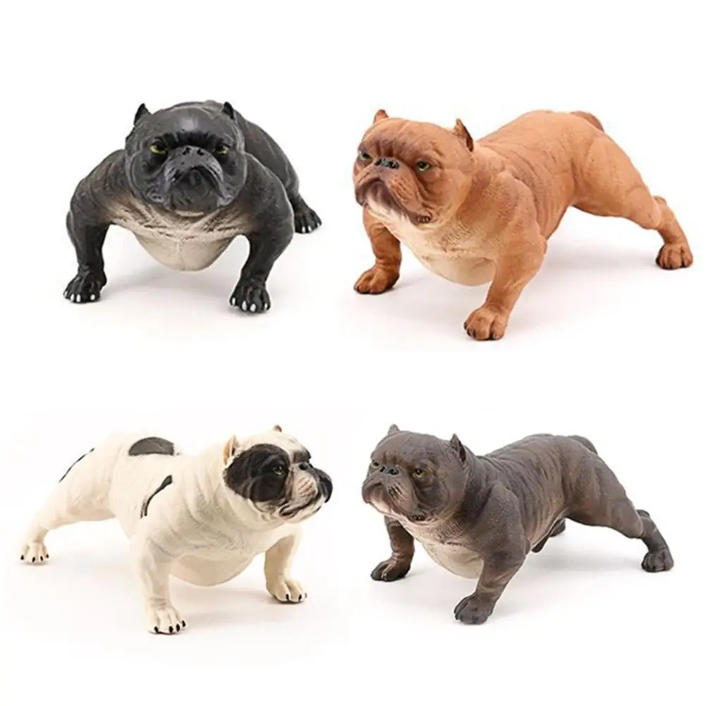 

Realistic Bully Dog PVC Animal Solid Model Figurine Kids Toy Table figurine Decoration accessories Gift For Kids toys