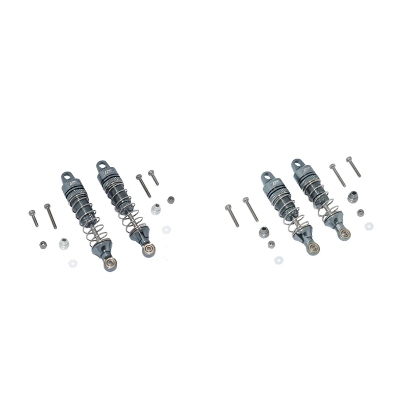 2 комплекта металлические задние/передние амортизаторы для LOSI 1/18 Mini-T 0 2WD Stadium Truck RC