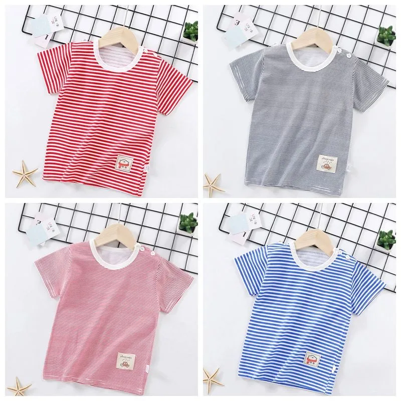 Sale New Fashion Children Tshirt Baby Boys T-shirts Kids Short Sleeve Summer Tee Girls Clothes Children Clothing Toddler Tops QLXV5qDWG