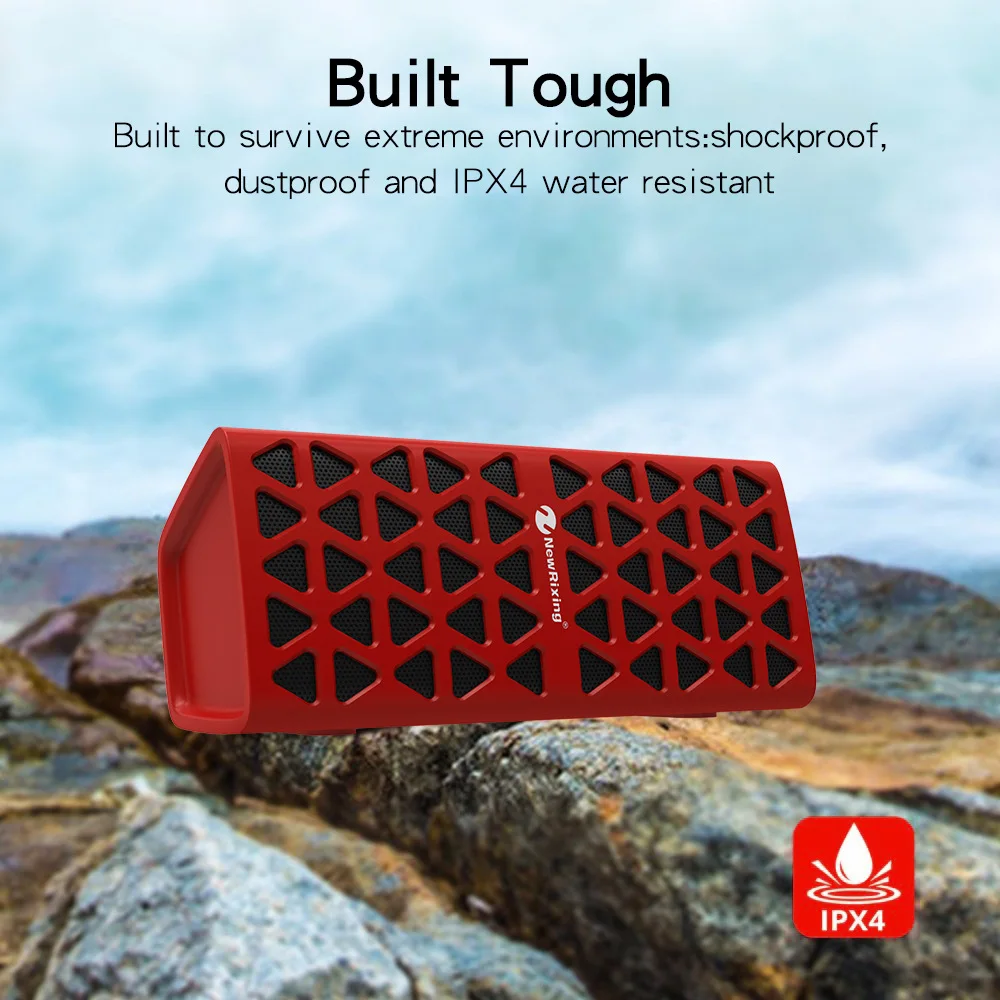 Портативный беспроводной Bluetooth динамик стерео большая мощная система TF FM радио USB