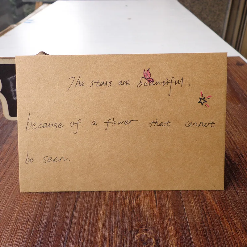 10pcs Blank Kraft Paper Card Sketch Drawing Bookmarks DIY Graffiti Painted Print Postcards Place Gift Greeting Invitation Cards