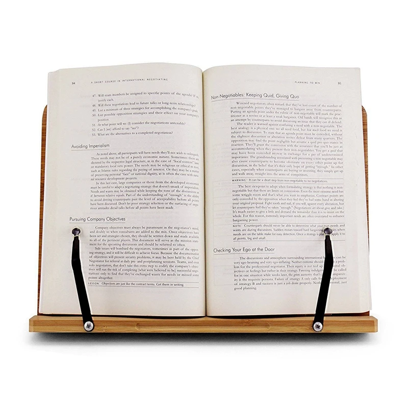 Подставка для чтения, подставка для поваренной книги, средний размер, складная подставка для планшета, подставка для книг, подставка для книг с регулируемой подложкой и элегантным покрытием