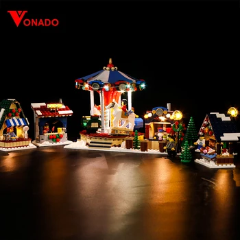 

Led Light Compatible For Lego 10235 Christmas Winter Village Market 36010 Building Blocks Bricks Toys (only light+Battery box)