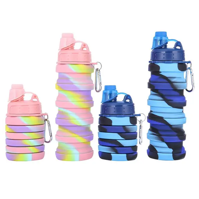 500ml Collapsible Water Bottle Reuseable BPA Free Silicone Water Bottle -  AliExpress