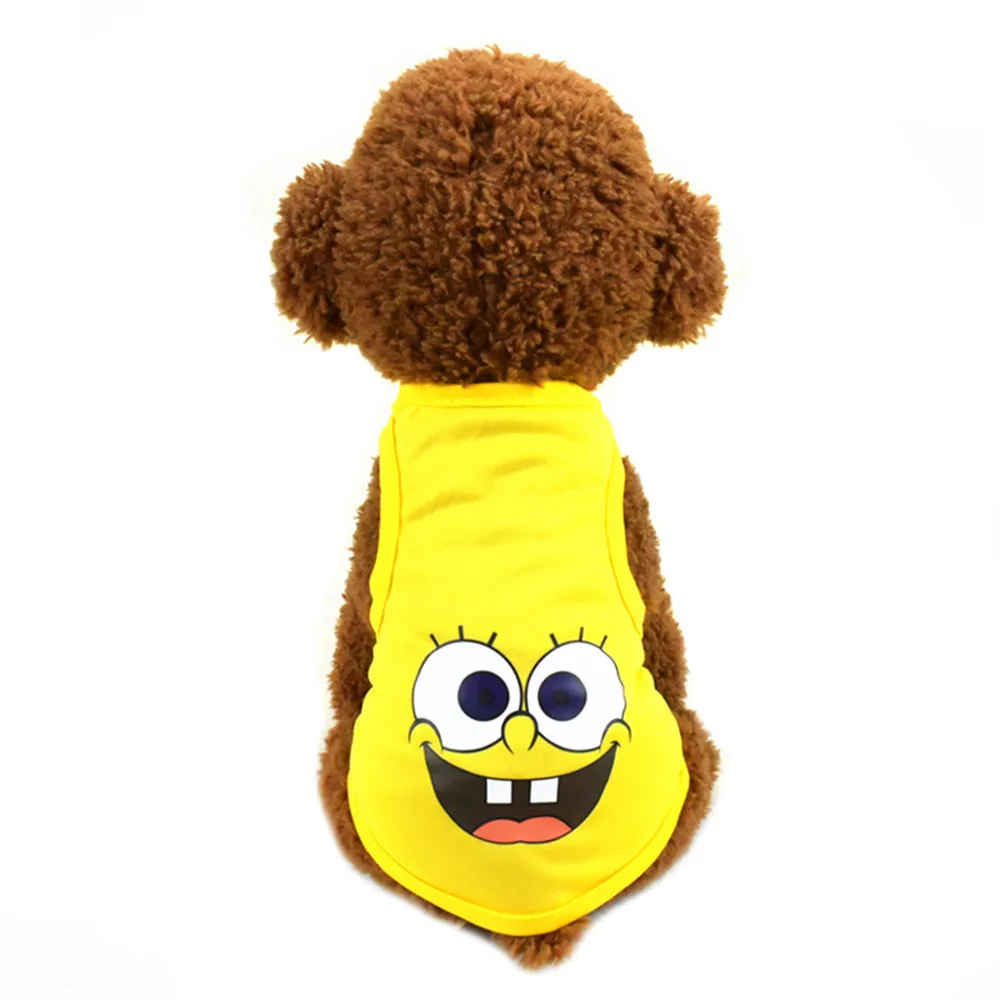 Pet Cat Clothes for Cats Summer Vest T Shirt Dog Cat Clothes Costume for Small Dogs Cartoon Vest for Puppy 35 (16)