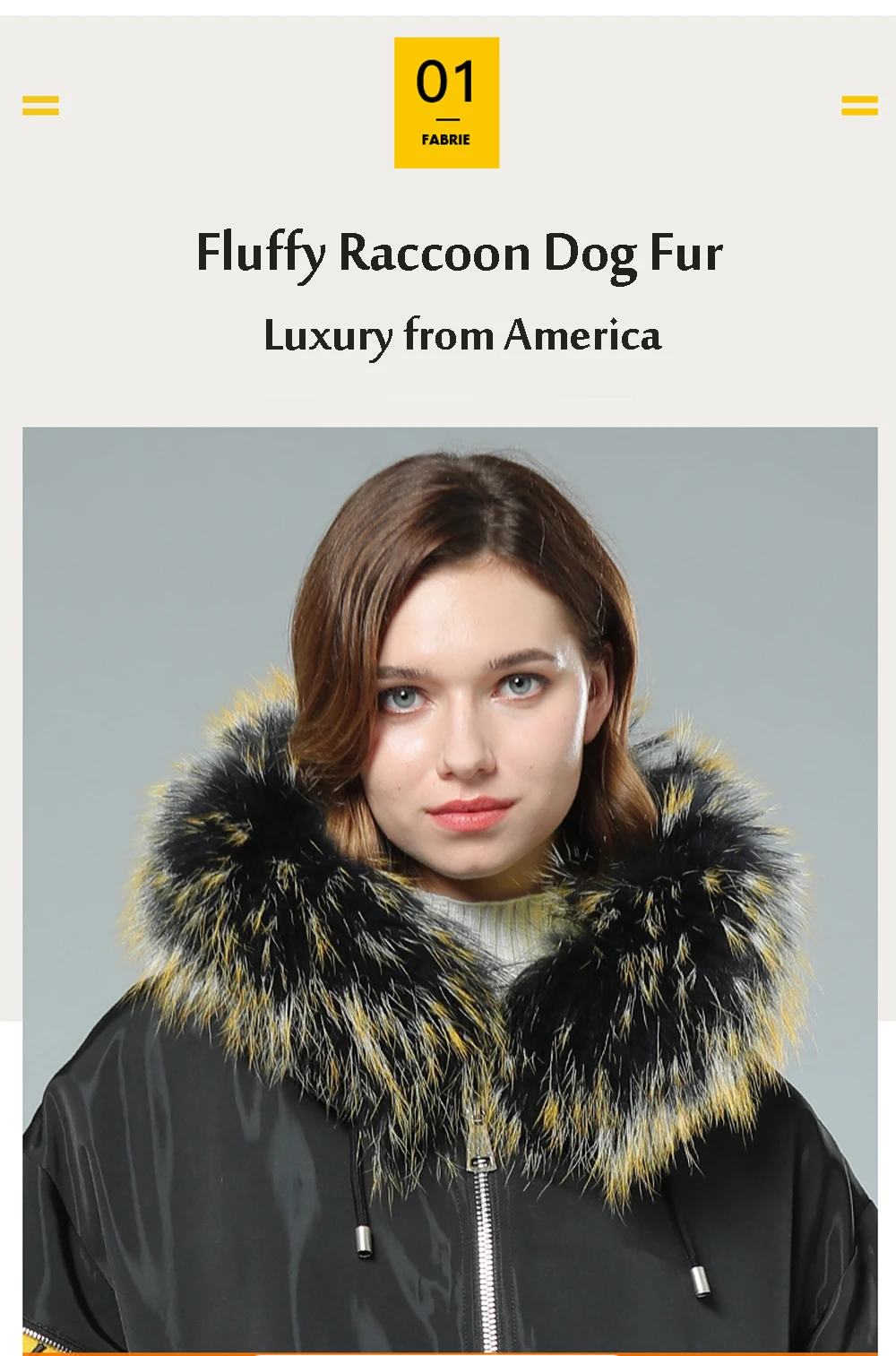 Matching Couple Clothes Loose Fur Parkas Women Hooded Raccoon Dog Fur Clothing Snow Rabbit Fur Jacket Natural Fur Outwear