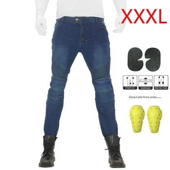 

Comfortable Pants+knee pads Anti-Fall Motorcycle Combat Skinny Solid Cargo