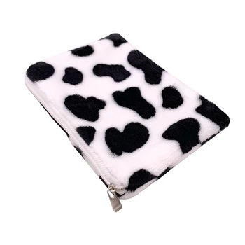 

1PC Cow Pattern Plush Coin Purses Mini Coin Wallet Storage Bag Card Holder Credit ID Wallet Pocket Women Girls Female Coin Purse