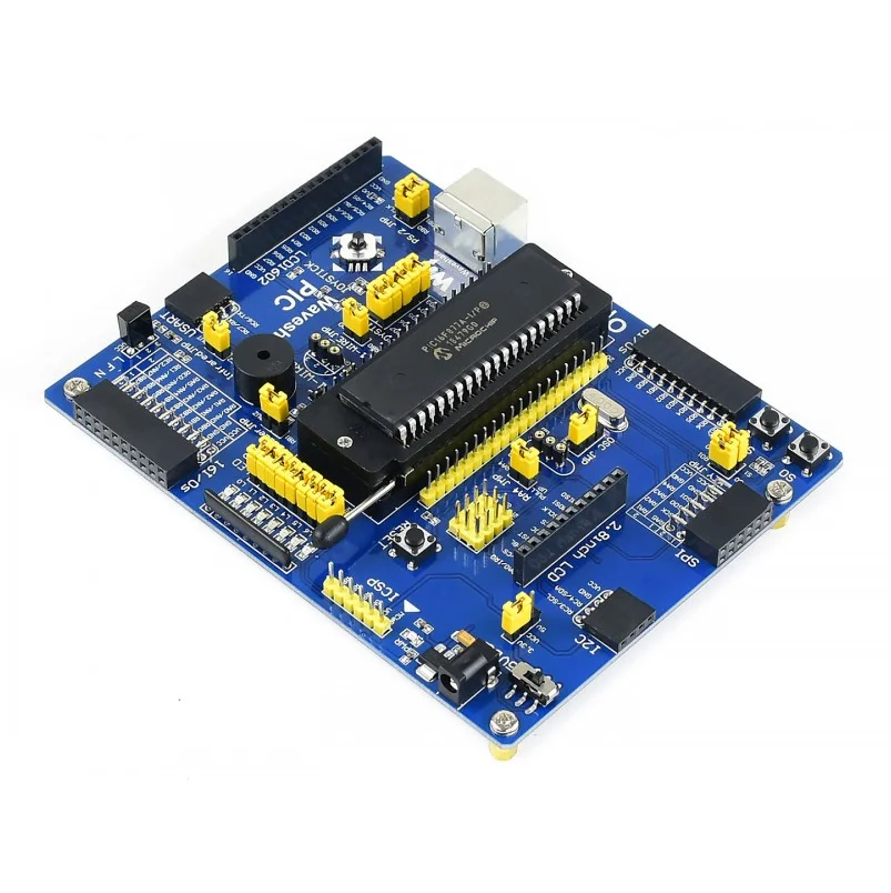 Open16F877A посылка# PIC16F877A-I/P PIC16F877A MCU PIC16F 8-bit RISC PIC оценка макетной платы+ 11 дополнительных модулей