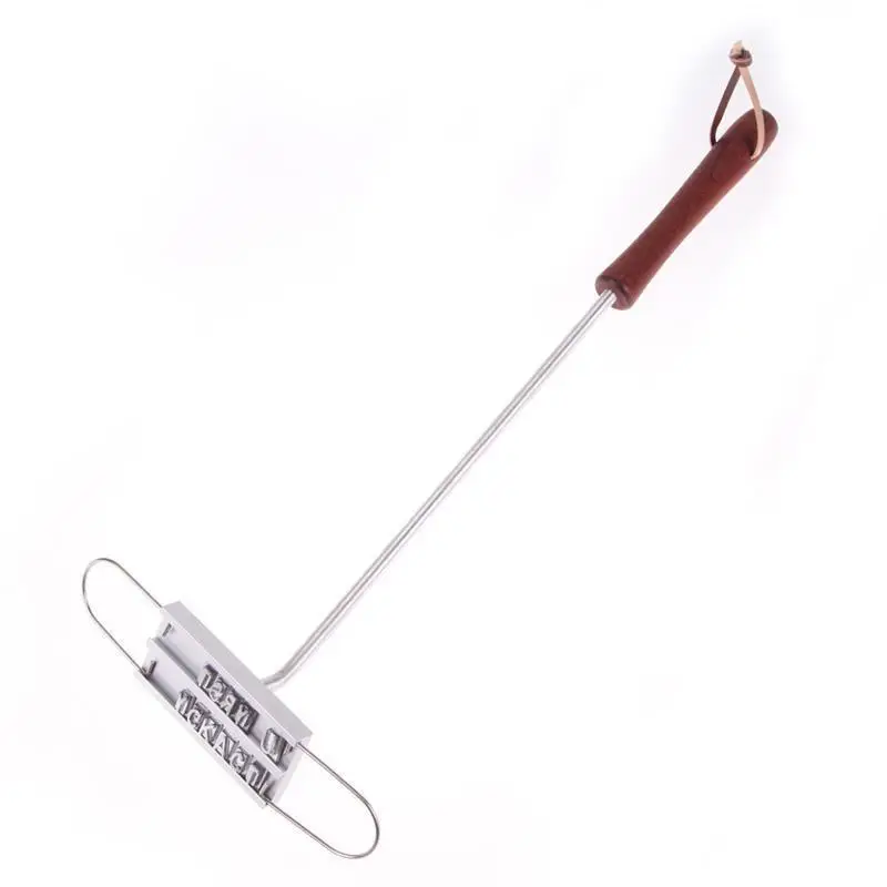 43cm BBQ Branding Iron Tong DIY Barbecue Letter Printed BBQ Steak Tool Meat Grill Forks Barbecue Tool Accessories rotisserie