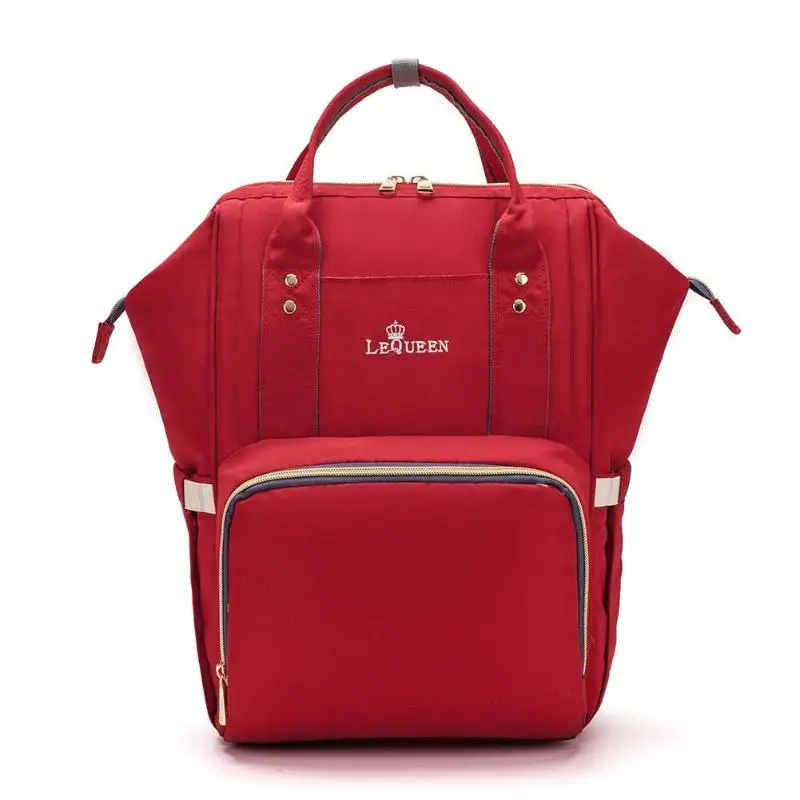 Органайзер для подгузников, многоразовый, водонепроницаемый, с принтами, для хранения мам, дорожный подгузник, сумка для подгузников, тальк, порошковые полотенца, обувь - Цвет: Красный