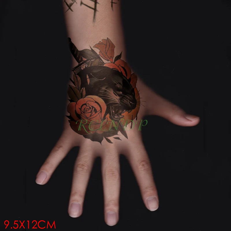 Водостойкая временная татуировка наклейка английская буква арабские цифры поддельные тату флэш-тату рука палец Тато для женщин мужчин и мальчиков - Цвет: Черный