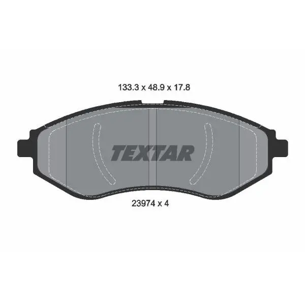 Колодки дисковые передние Daewoo Kalos 1.2i/1.4i 02 TEXTAR 23974