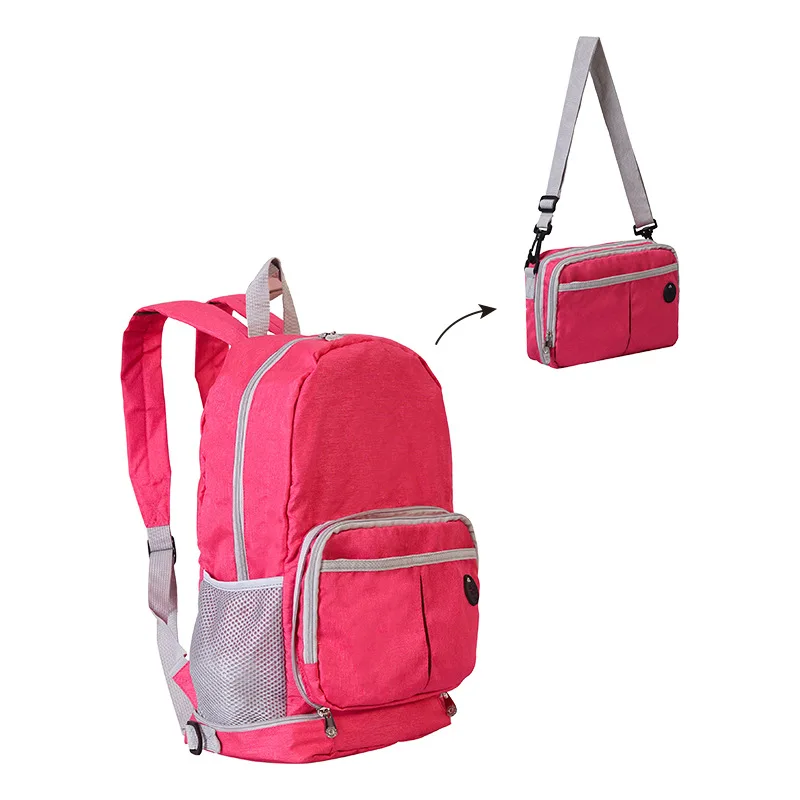 JULY'S SONG складной рюкзак Портативная сумка на плечо двойного назначения Рюкзак Водонепроницаемый многофункциональный дорожная сумка мужская женская школьная сумка - Цвет: 4