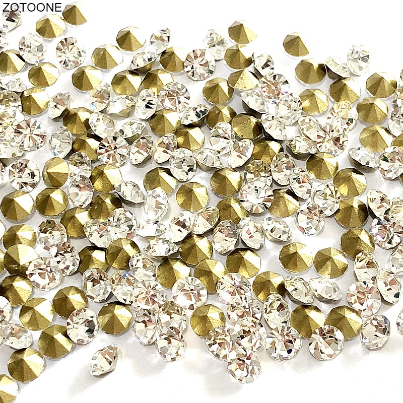 

Rhinestone SS0-SS13 White Sharp Bottom Pointback Glass Rhinestone Mobile Phone Shell Nail Stick Drill Diy Jewelry Accessories G