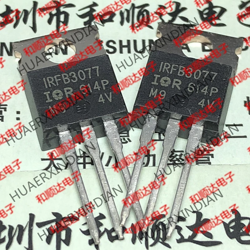 5 шт., новые оригинальные кнопки IRFB3077-220 75A 210A