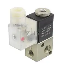 AC 110V 4.5VA 25mA 2 положения 3 ходовой электромагнитный клапан G1/8"