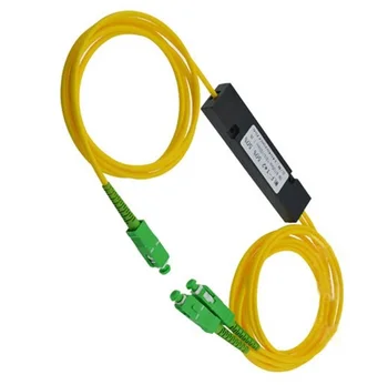 

10pcs 1X2 Singlemode Fiber Optical splitter FTTH SC/APC 1x2 PLC optical fiber splitter FBT Optical Coupler