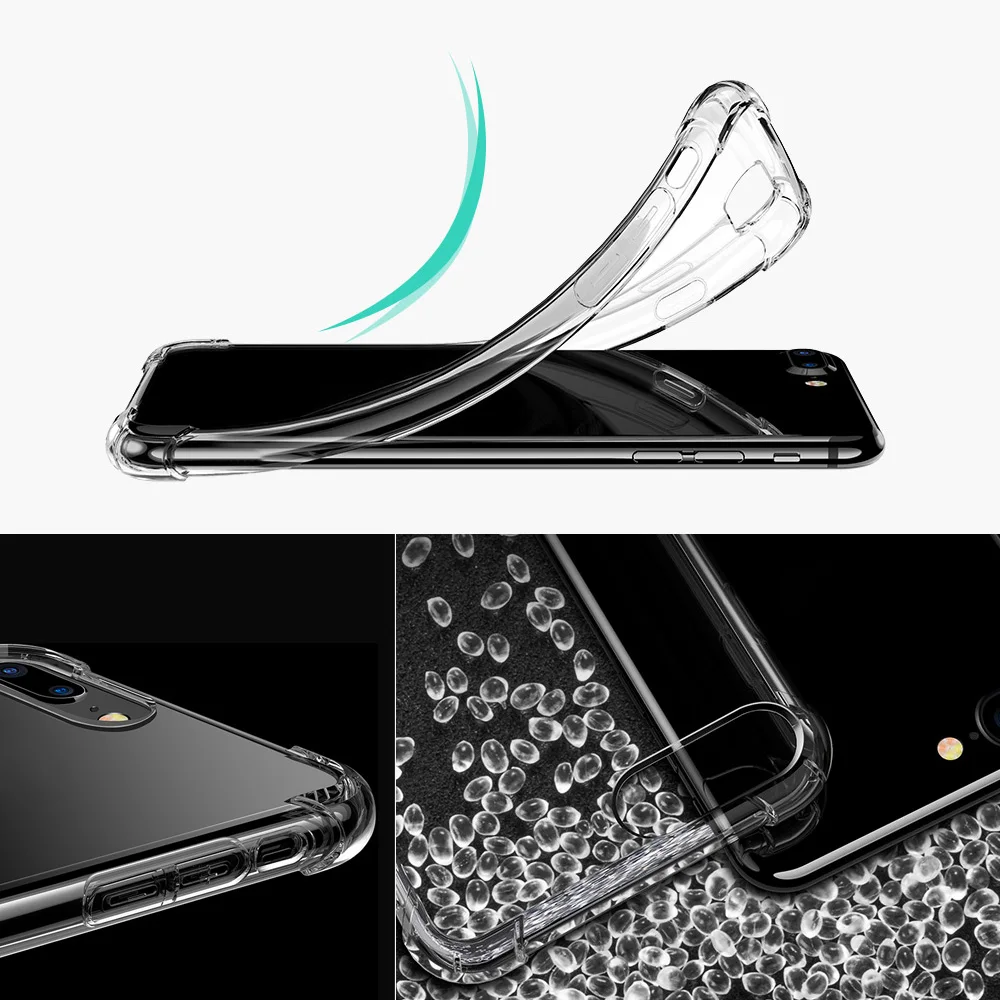 ТПУ защитный чехол для телефона для Apple iPhone 7 Plus 8 Plus чехол 5,5 дюймов экологичный стильный портативный Анти-Царапины против пыли прочный