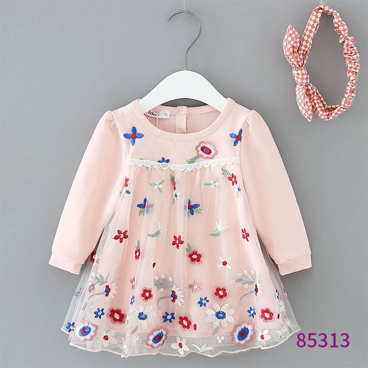 

Momoidea Childrenswear Autumn & Winter New Style CHILDREN'S Dress Listed Small Floral Autumn & Winter Girls Princess Skirt