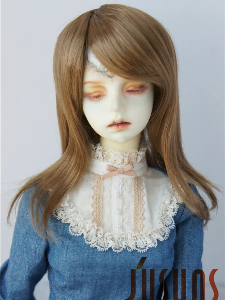 Full Sizes Doll Accessories  JD046  1/12 1/8 1/6 1/4 1/3 Mid Long Nature straight cut Synthetic mohair YOSD MSD SD DOD BJD wigs