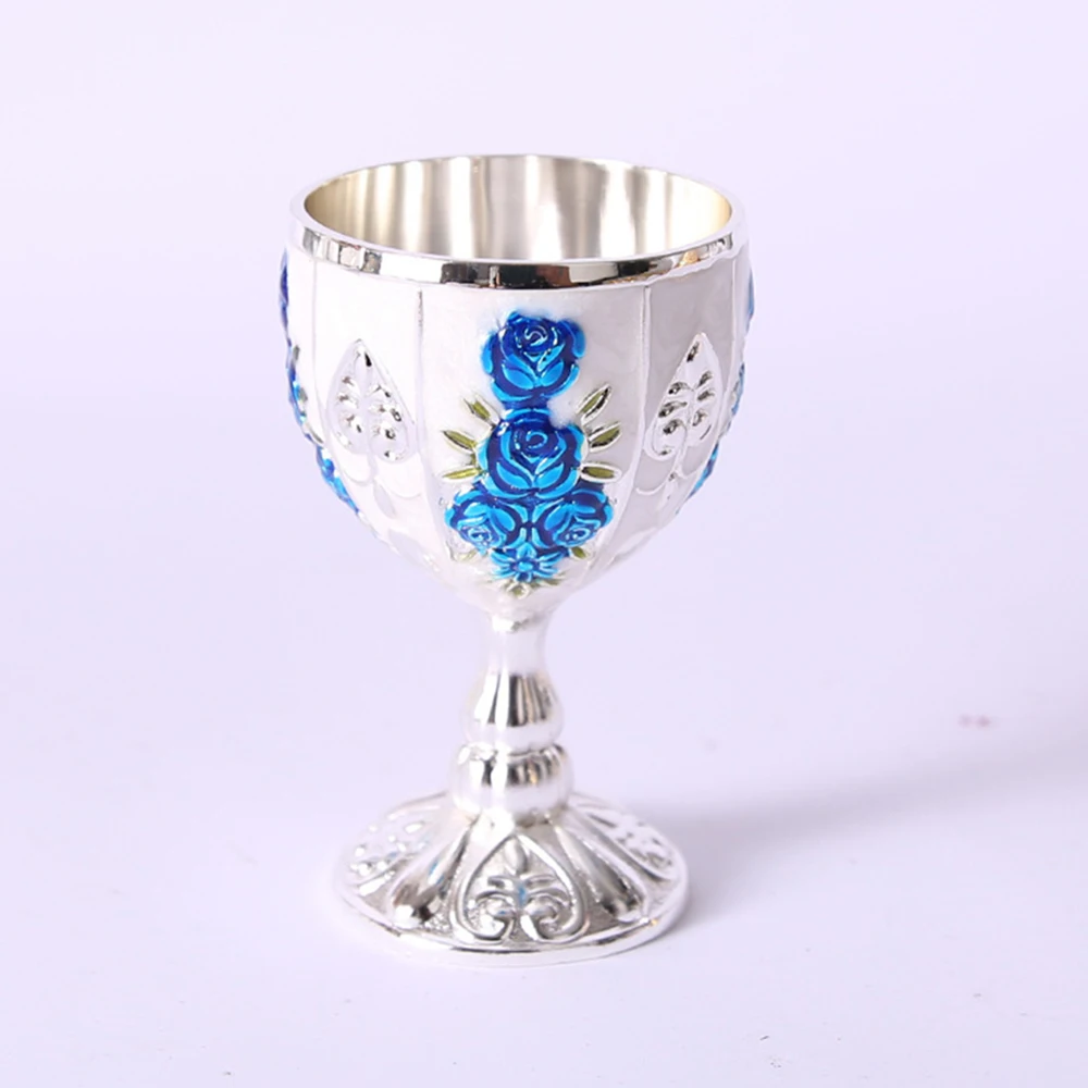 Glass Cup 30ML Wine Glasses Champagne Glasses Beverage Goblet Cocktail Cup Vintage European Style For Bar Home Decor