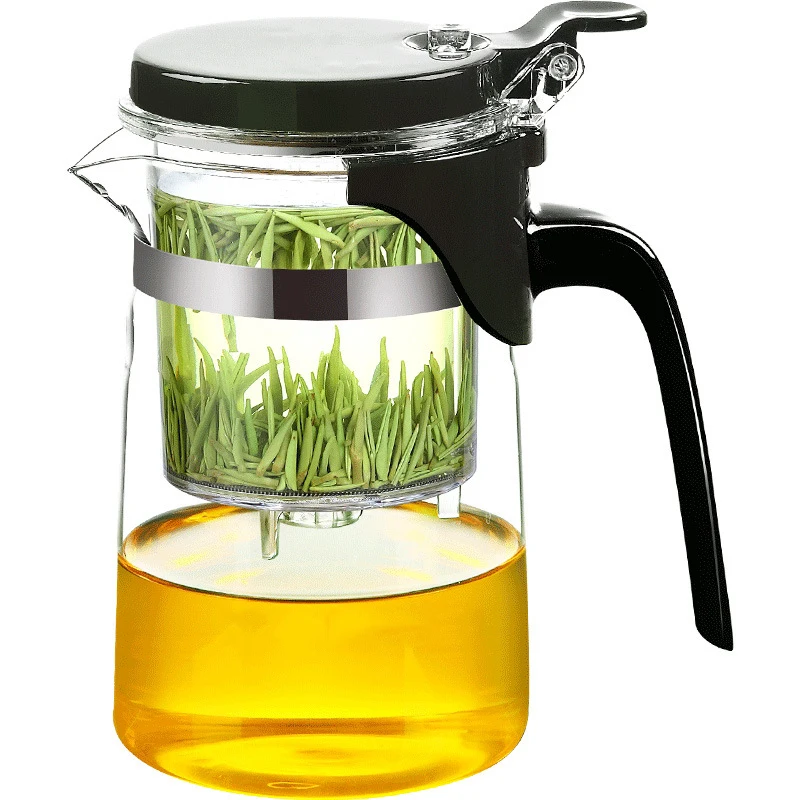 

High Quality Tea Pot Heat Resistant Glass Teapot Tea Set Kettle Coffee Glass Maker Convenient Office Tea Set