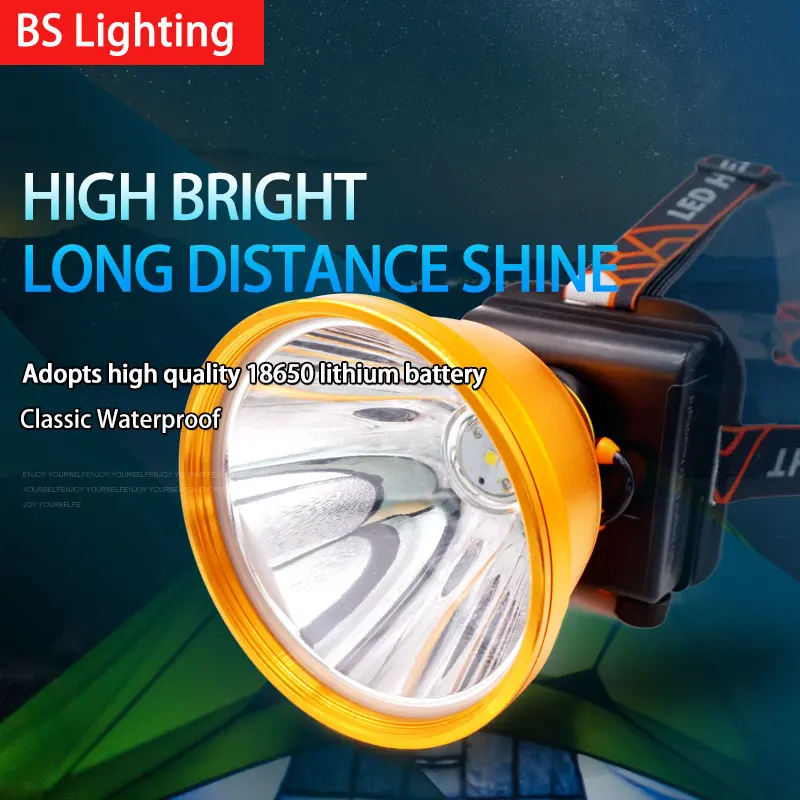 Free Shipping 5 Inch Aluminum Headlight Flashlight Torch Rechargeable Work Light Portable Small Headlamp Fishing and Hunting