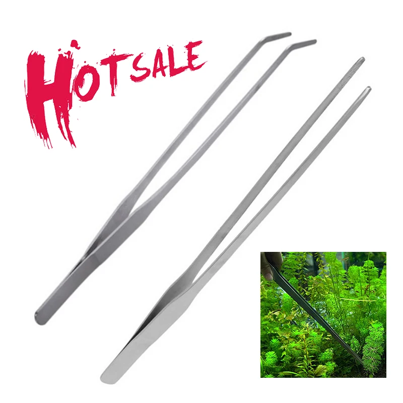 Cheap Pinzas para acuario, herramientas de acero inoxidable para mantenimiento de plantas acuáticas JlwjeOJAG07