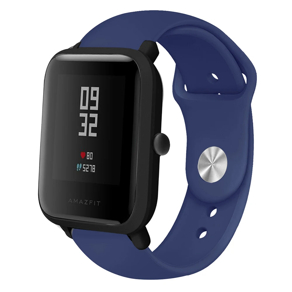 Силиконовый ремешок для часов Ремешок для Huami Amazfit Bip Youth/GTR 42 мм ремешок для часов 20 мм для samsung gear S2 классический браслет