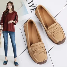 Женские Балетные туфли с вырезами; кожаные дышащие мокасины; женские туфли-лодочки; женские балетки; женская обувь с вырезами; Повседневная обувь без застежки