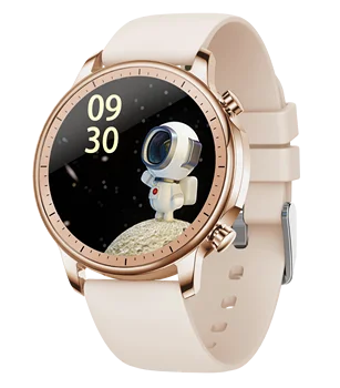 

Men Women Round Smart Watch 360*360 Resolution Smart Clock Body Temperature Fitness Tracker Digital Wristband For xiaomi iphone