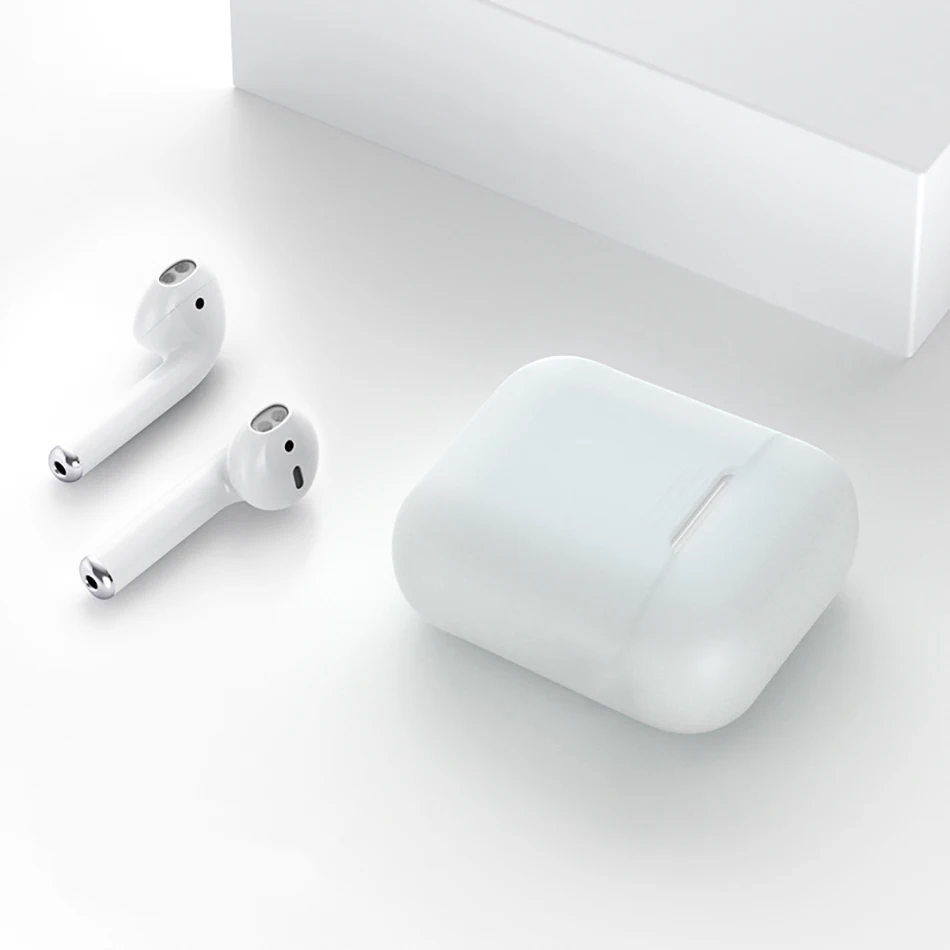 Кожаный чехол для Airpods для Air Pods Чехлы Bluetooth наушники защита для кожи для Airpod чехол Аксессуары для наушников - Цвет: White