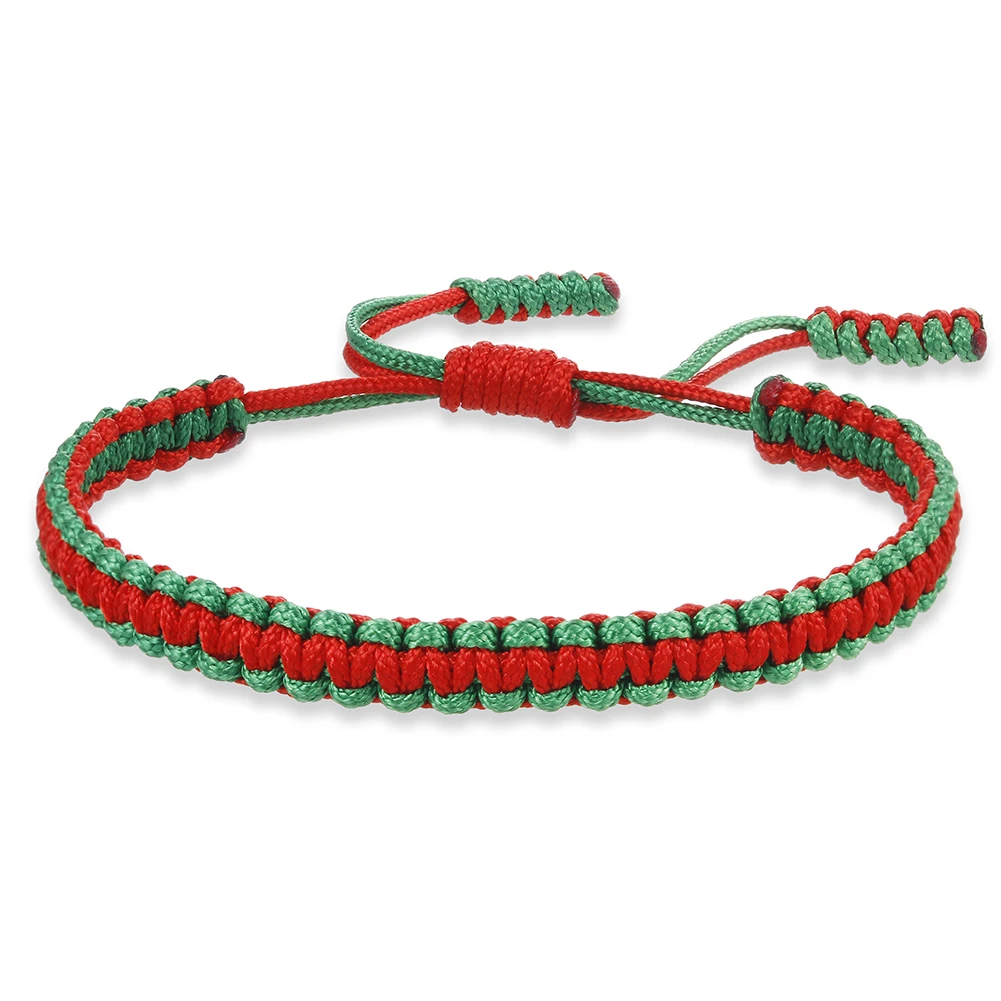 Happy Thoughts Bracelet | Maemae Jewelry Red Silk Cord Bracelet with Turquoise. 7-8 (med/lar)