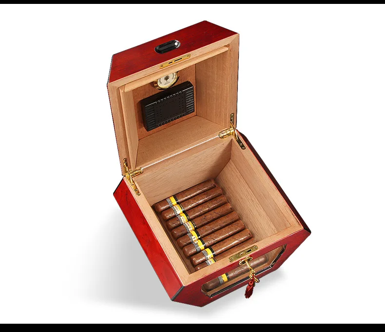 H5e69a6a9ac80422fb740aca20618c20eO Sechseckiger Zigarrenbox-Humidor
