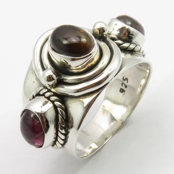 

Cabochon Tourmaline Ring Size 5.25 Women Fashion Jewelry Solid